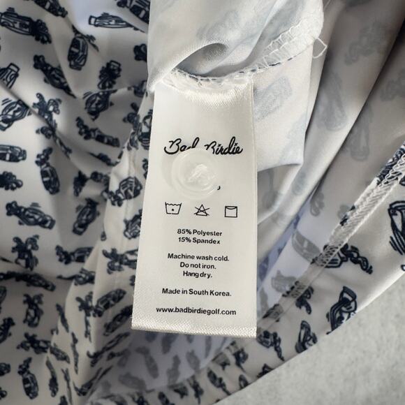 Bad Birdie The Players Men's Polo Golf Caddy By Day Short Sleeve Size Medium - Picture 7 of 9